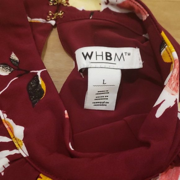 BUY 2 GET 1 FREE WHBM Halter Mock Neck Halter Top - Picture 4 of 6